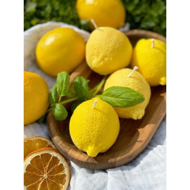 Sojų vaško žvakė citrina