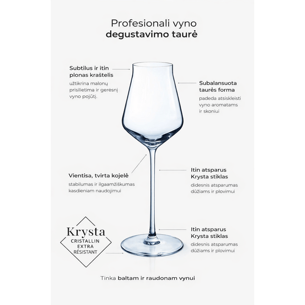 Vyno taurės Reveal Up Chef&Sommelier 400ml 1